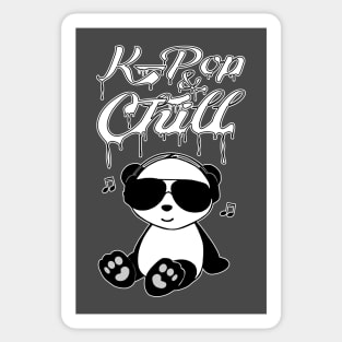 K-Pop and Chill Cute Kawaii Panda Sticker